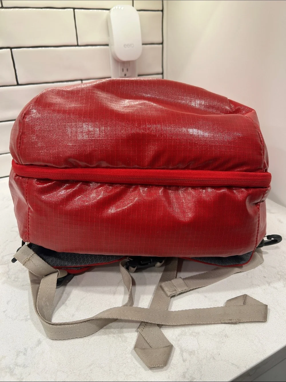 RARE 35L Adventure 20'' Travel Backpack Ripstop Red NWOT‎